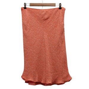 Vintage Y2K 100% Silk Skirt XL Pink Chiffon Feminine Dainty Lightweight Retro